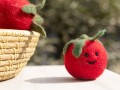 5cm Smiley Felt Tomato