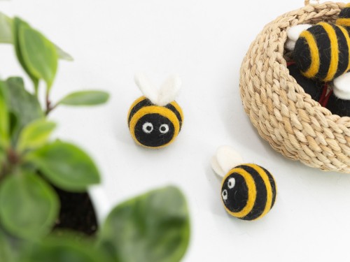 5cm Felt Bumblebee Ornament