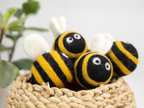 5cm Felt Bumblebee Ornament