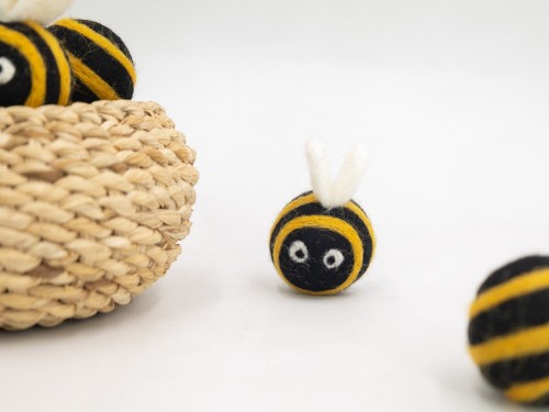 5cm Felt Bumblebee Ornament