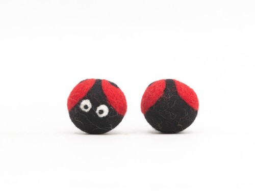 5cm Red Felt Ladybug