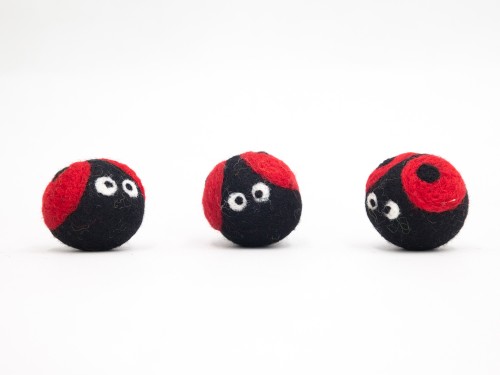 5cm Red Felt Ladybug
