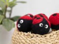 5cm Red Felt Ladybug
