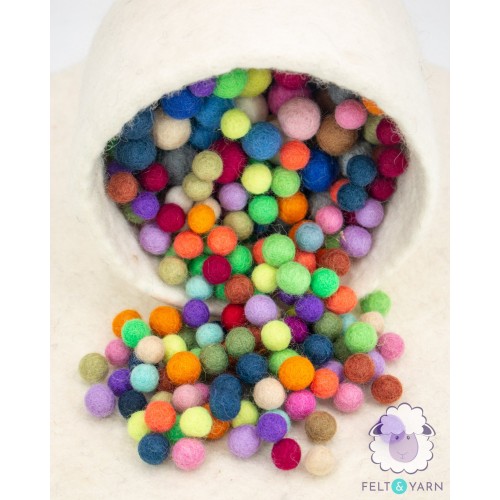 1cm Felt Balls | Wholesale Felt Balls