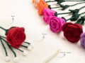 Handmade Felt Roses with Gypsy