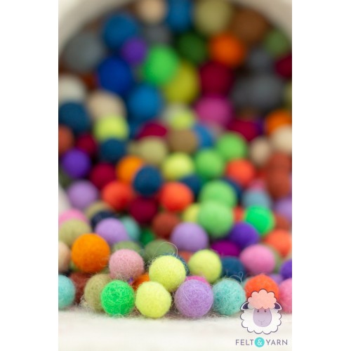 1cm Felt Balls | Wholesale Felt Balls