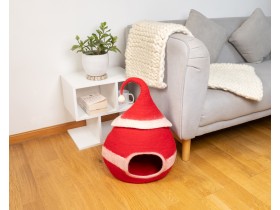 Felt Santa Claus Hat Cat Cave