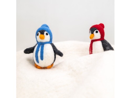 8-9cm Multicolor Scarfed Penguins