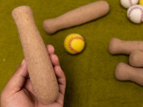 Wool Felt Baseball Bat