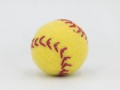 3cm, 4cm & 6cm White and Yellow Felt Baseball