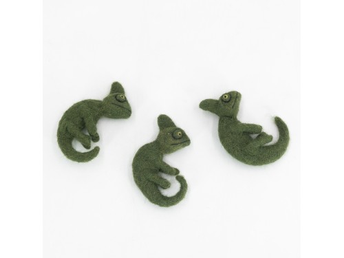 8cm Needle Felted Chameleon