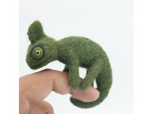8cm Needle Felted Chameleon