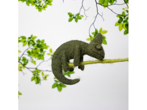 8cm Needle Felted Chameleon