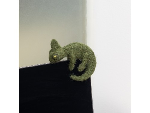 8cm Needle Felted Chameleon
