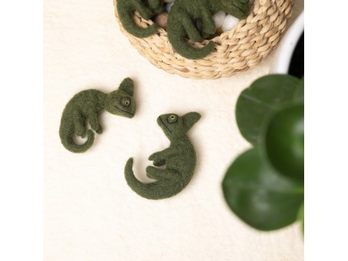 8cm Needle Felted Chameleon