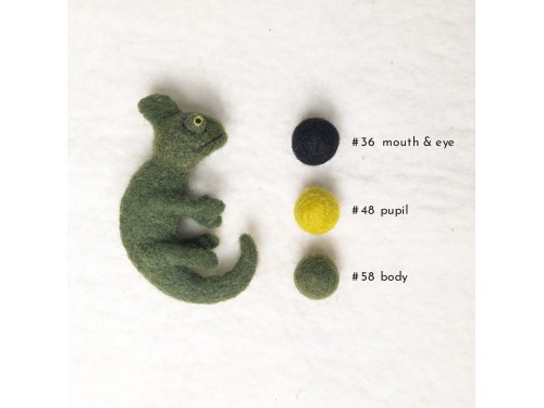 8cm Needle Felted Chameleon