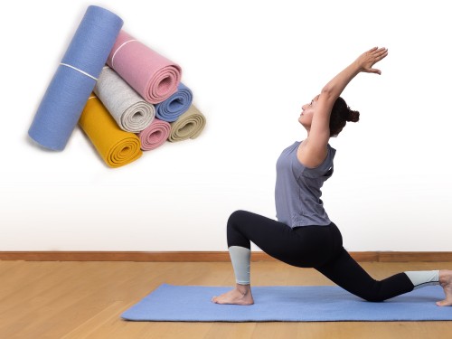 6x2ft Plain Wool Yoga Mat