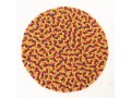 Multicolor Round Felt Ball Rug Multicolor Round Felt Ball Rug