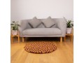 Multicolor Round Felt Ball Rug