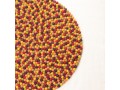 Multicolor Round Felt Ball Rug