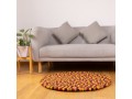 Multicolor Round Felt Ball Rug