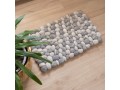 Gray and White Pebble Rug