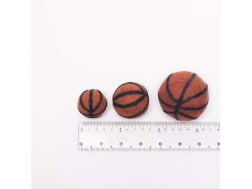 3cm, 4cm, 6cm Felt Basketball