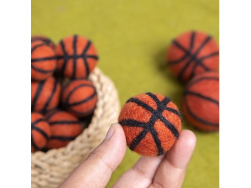 3cm, 4cm, 6cm Felt Basketball