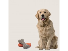 Dog Standing Beside Wholesale Wool Felt Large Dog Bone