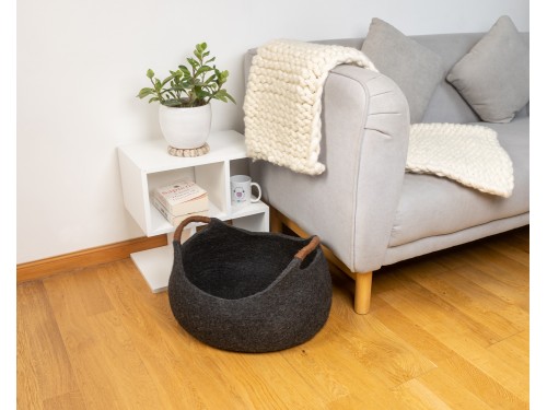 Wool Felt Basket Design Cat House