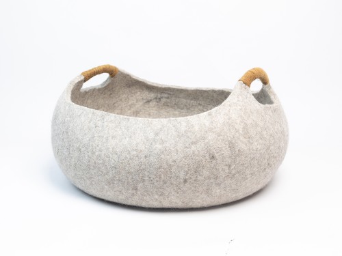 Wool Felt Basket Design Cat House