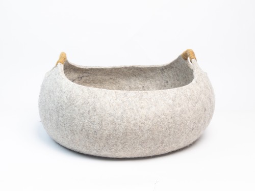 Wool Felt Basket Design Cat House