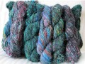 Finest Recycled Silk Yarn Bluish Color