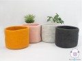 Solid Color Wool Felt Basket