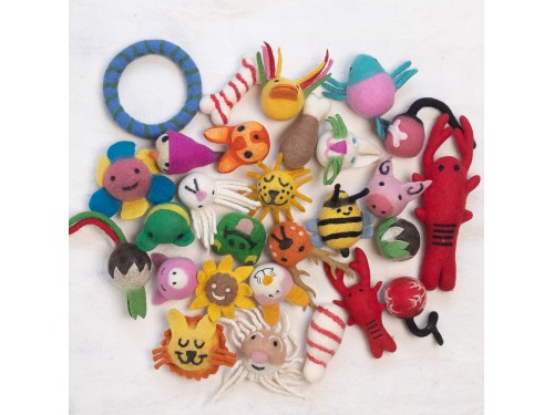Eco-Toys Bundle: 8cm Wool Pet Toys