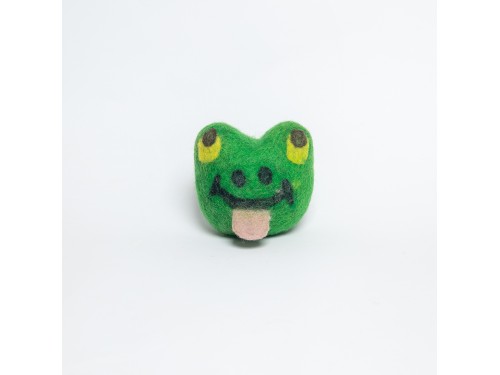 Felt Funny Frog Pet Toy
