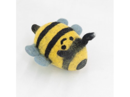 Felt Bumble Bee Fish Toy