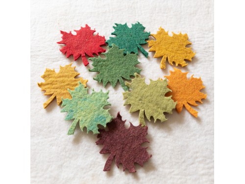 10cm Felt Maple Leaves