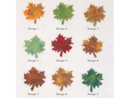 10cm Felt Maple Leaves