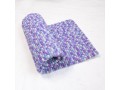 Handcrafted Purplish Mosaic Felt Ball Rug