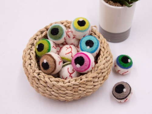 3cm Scary Felt Eye Balls with Nerves