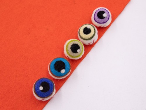 3cm Scary Felt Eye Balls with Nerves