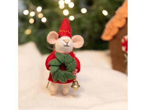 Felt Christmas Mice Ornaments