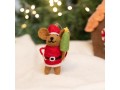 Felt Christmas Mice Ornaments