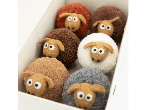 Christmas Wooly Felt Sheep Ornament