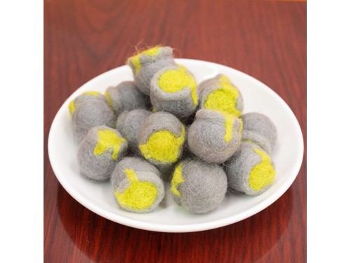 Felt Witch's Cauldron, Grey Pot with Magic Potion, Needle Felted Cauldron on White Plate