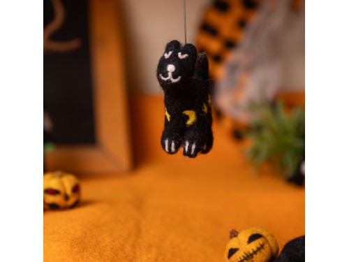 8cm Halloween Felt Star Cat