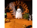 9x5cm White Plushy Felted Ghost - Felt and Yarn 9x5cm White Plushy Felted Ghost - Felt and Yarn