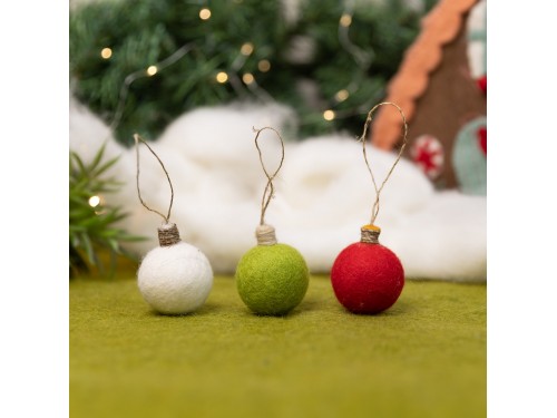 Handmade Wool Felt Christmas Lights