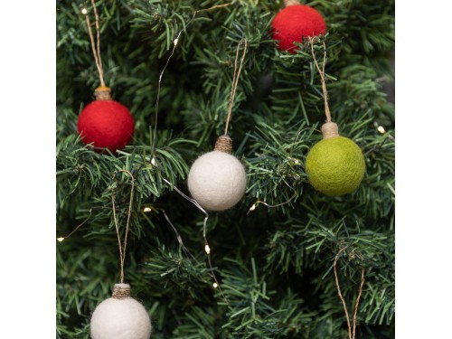 Handmade Wool Felt Christmas Lights